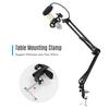 Adjustable Foldable Microphone Stand Heaby Duty Metal Mic Arm Bracket with Shock Proof Holder