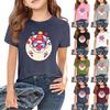 Children's Fashion Casual Short Sleeve Printed Round Neck Short Sleeve T-Shirt Top