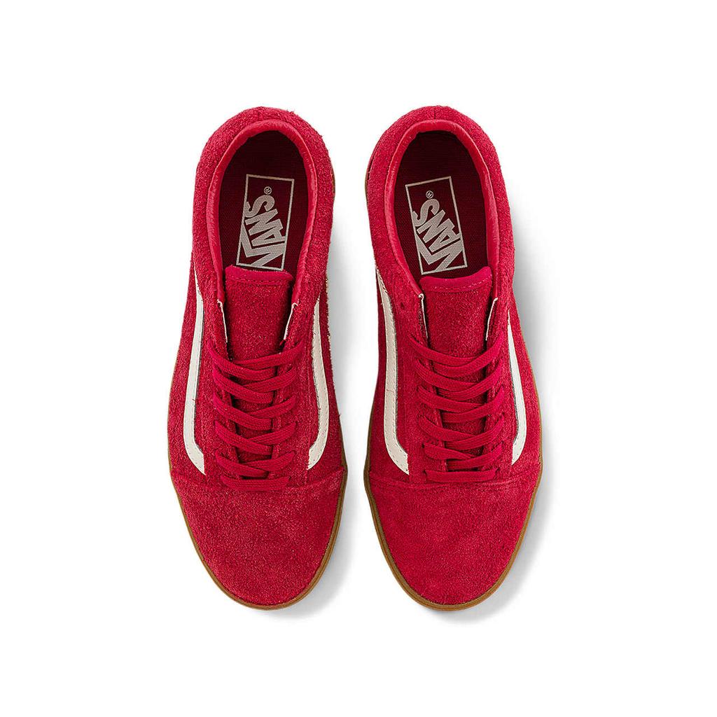 Vans Унисекс Old Skool Lowpro Красный Истинный Белый Резина VN000D0ECI1