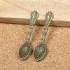 5/10pcs ABS Plastic Vintage Cutlery Spoon Mini Simulation Spoon  Dollhouse Miniatures Decoration
