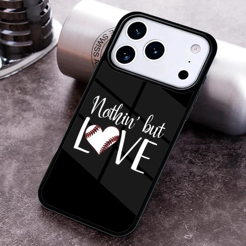 Love Baseball Phone Case for iPhone 17 16 15 Pro Max Air 14 13 12 11 Plus Shockproof Capa Cover
