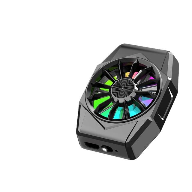 X11 Universal Colorful Breathing Light Magnetic Mobile Phone Cooling Fan for PUBG Game IOS Android Radiator Cooler