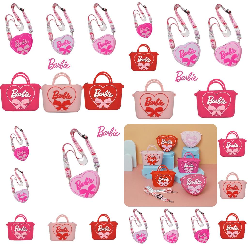 Новое поступление 2023 года Силиконовая сумка через плечо Барби для детей Мультяшный дизайн Оптом
