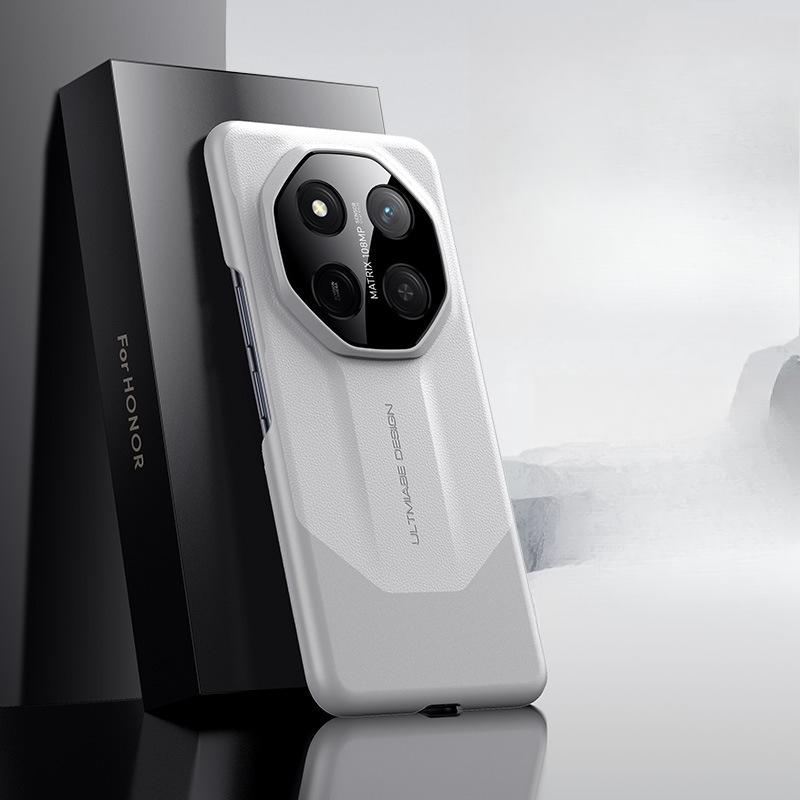 Подходит для чехла для мобильного телефона Honor X60 Высококлассный простой Honoror Противоударный X60pro Всесторонний Однотонный кожаный чехол для бизнеса для мужчин и женщин