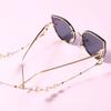 for Glasses Pearls Sunglasses Holder Eyeglass Chains Leaves Glasses Chains Reading Glasses Lanyard