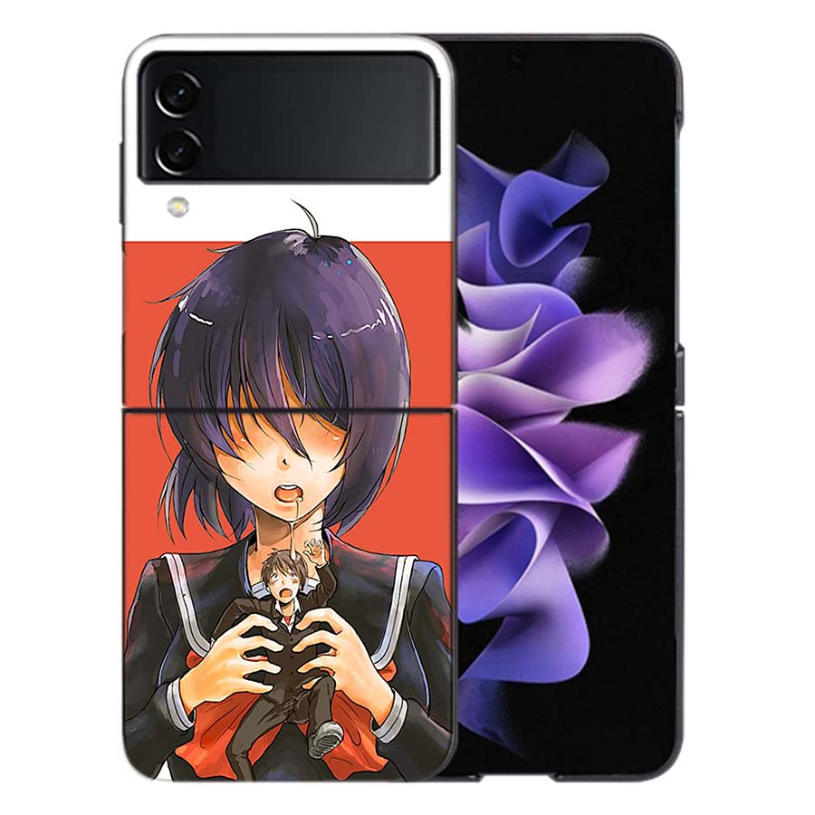 Urabe Mikoto Чехол Для Samsung Z Flip7 6 Чехол Galaxy Ударопрочный Z Flip5 Z Flip3 4 5G Жесткая Крышка Телефон TPU PC Жесткий Funda