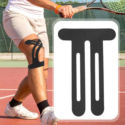 5 шт. Предварительно нарезанная кинезиологическая лента Эластичная коленная спортивная лента Дышащие спортивные защитные пластыри для поддержки и стабильности колена