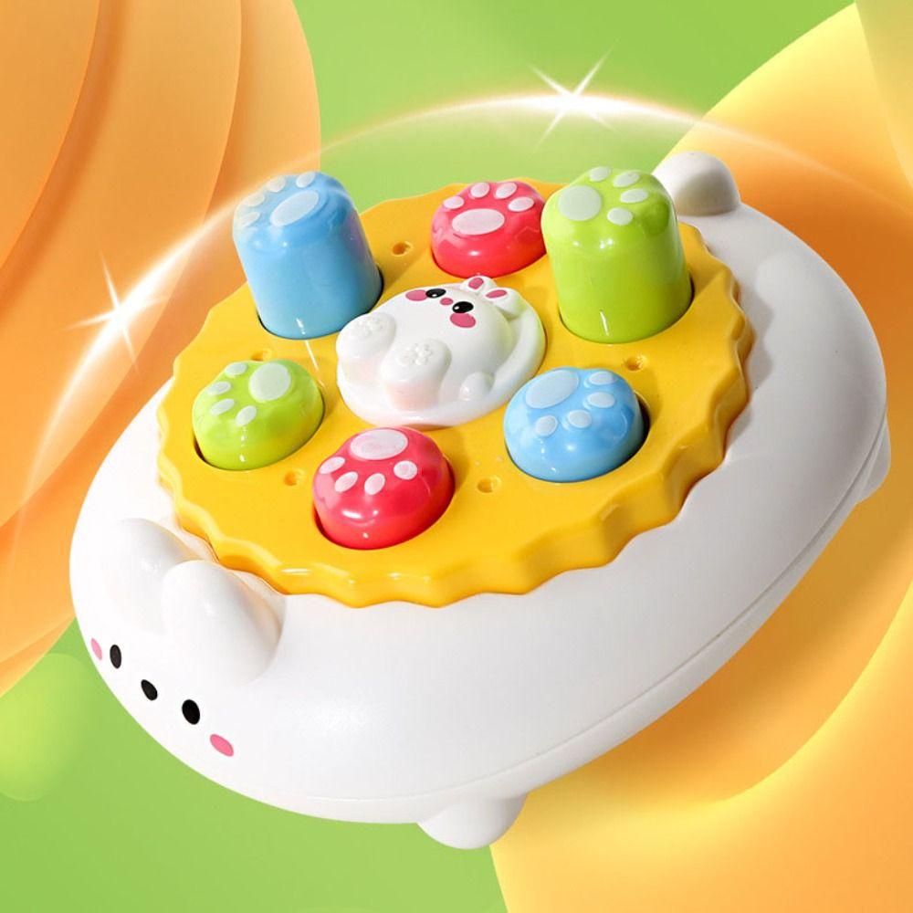 Коричневый медведь Быстрая игра-игрушка для лягушки Портативная консольная игрушка Пузырьковая игрушка для персон Игра-удар кротом для девочек