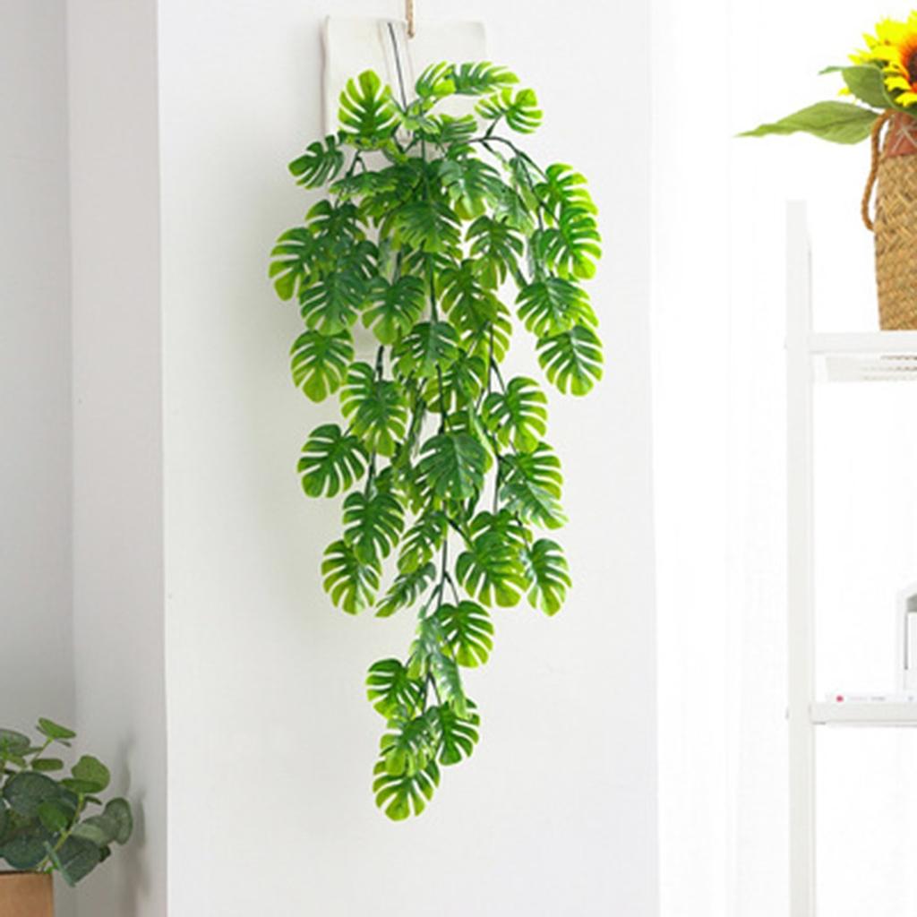 Artificial Hanging Vine Wall Hanging Green Plant Plastic Uv-resistent