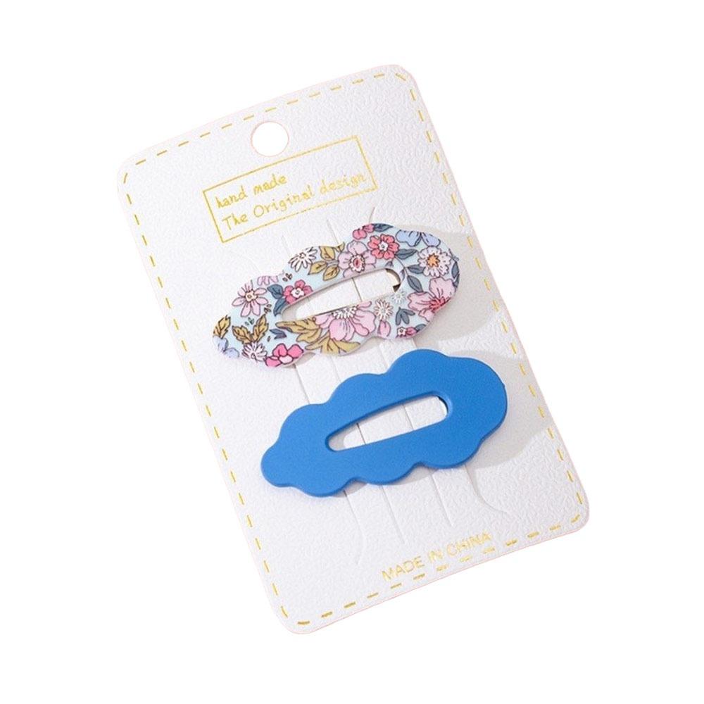 Flower Clouds Hair Clips Candy Color Child Hairgrips Fashion Headwear for Women Girls