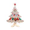 New Fashion Christmas Tree Alloy Rhinestones Brooch Pin Clothes Accessory