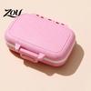 Portable Pill Organizer Three-compartment Organizer, Moisture-proof Buckle Seal Case, Weekly Holder for Travel Compact Plastic Container Morning Lunch