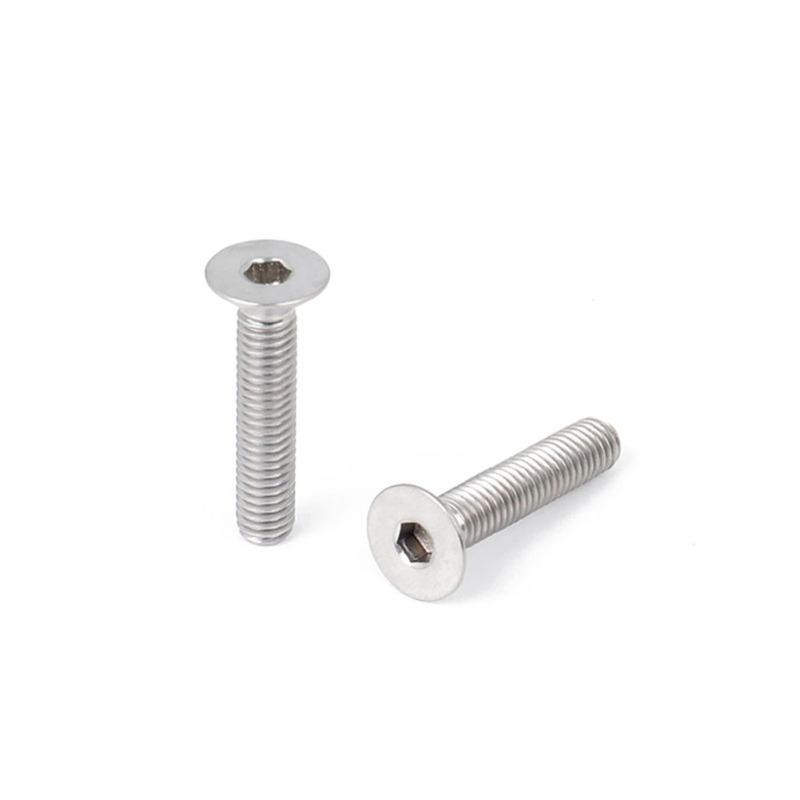 M6 x 10/15/20/25/30/35 Винт из титанового сплава с потайной головкой TC4/GR5 Верхние крепежные винты штока гарнитуры