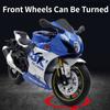 1:12 литых моделей Suzuki GSX R1000R Мотоциклы Модель автомобиля Игрушки Хвост с амортизацией Модели транспортных средств Детские подарки на день рождения