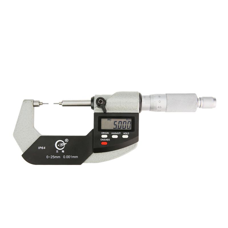 Single & Double Pointed Round Head Spline Probe Digital Caliper with 0-25mm Crimp Height Gauge