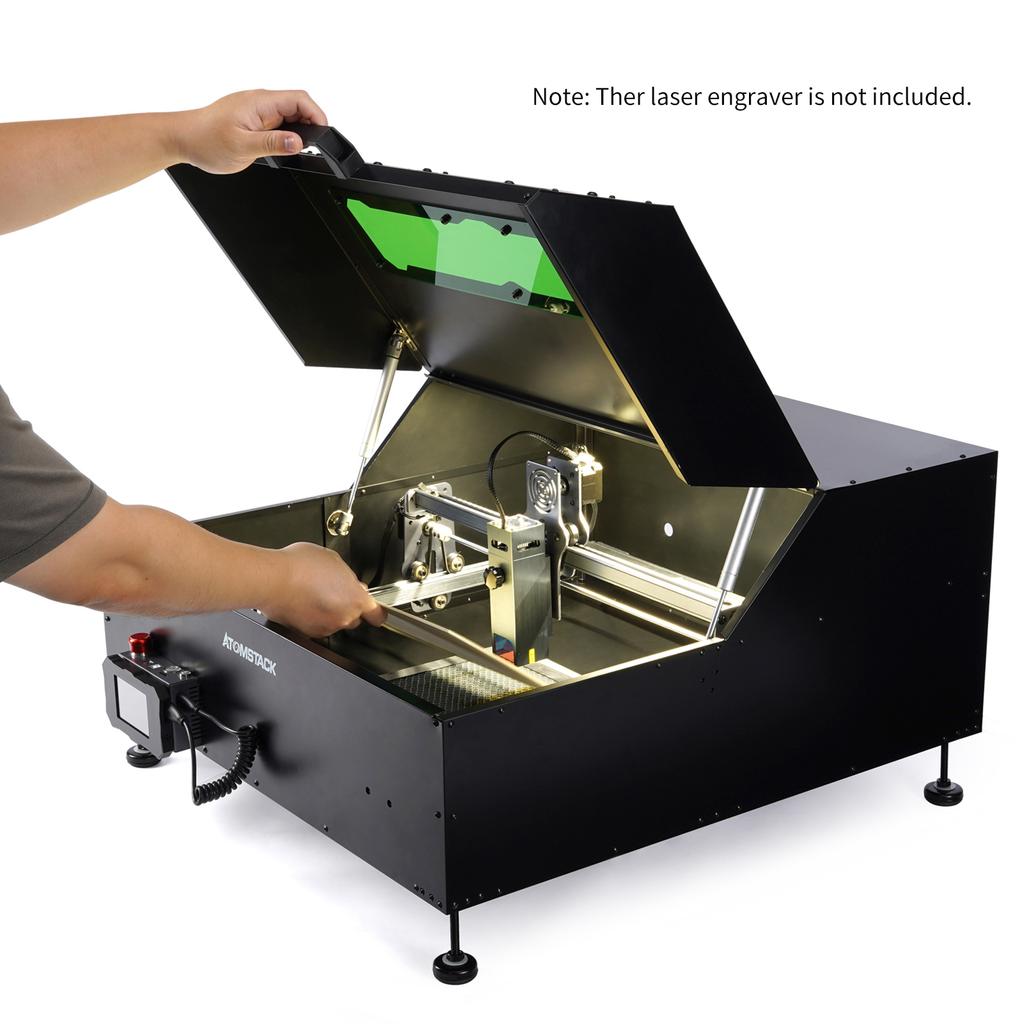 Atomstack B1 Laser Engraving Cutting Machine Protective Box All Metal Structure Acrylic Window