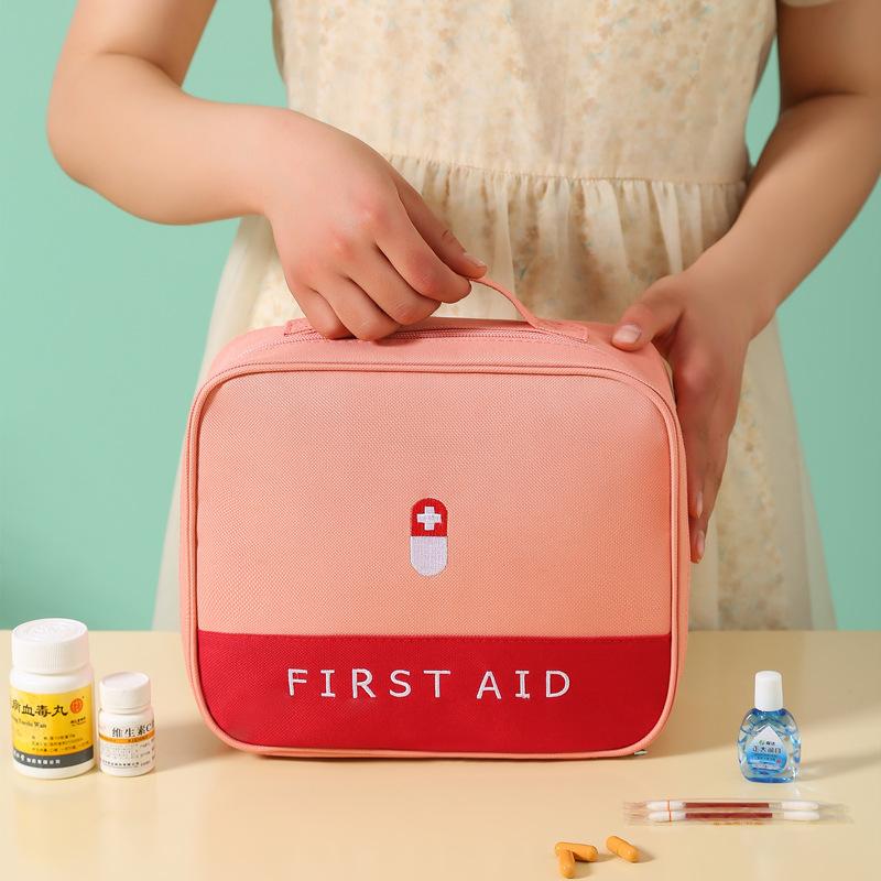 Portable Emergency First Aid Kit Household Classification Storage Bag Epidemic Prevention Medicine Bag Large