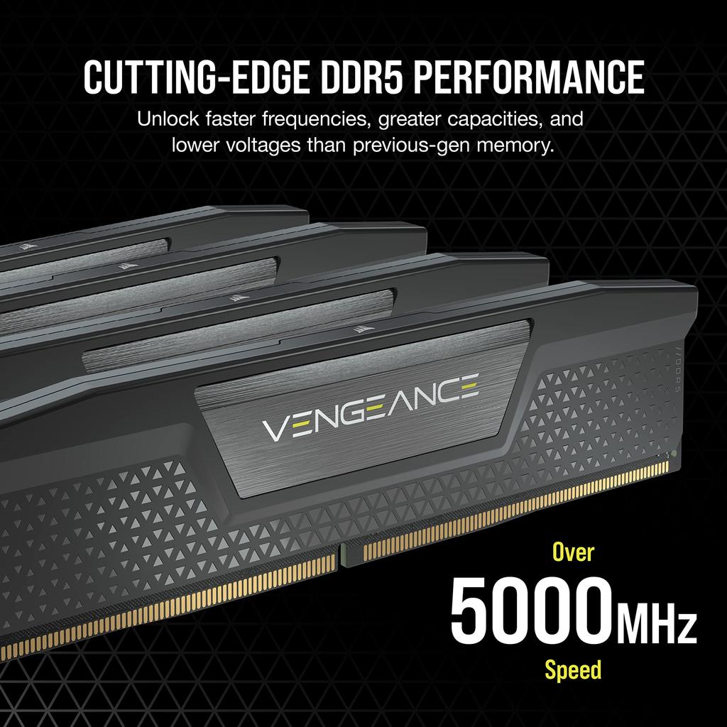Corsair Память для настольных ПК VENGEANCE DDR5 Series 32 ГБ x CMK32GX5M2B5200C40 DDR5-5200 МГц (ПК5-41600) [16 ГБ 2]
