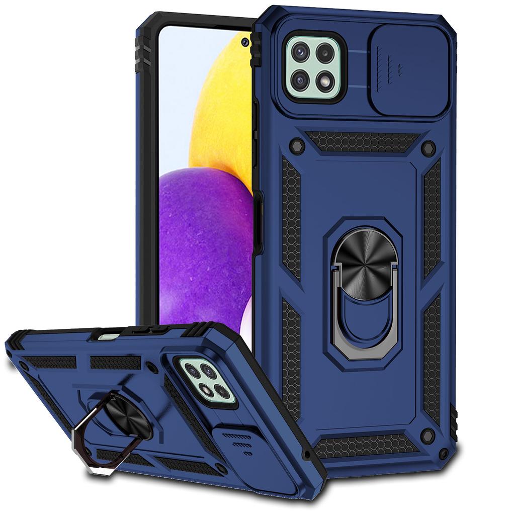 Для Samsung Galaxy A22 Чехол-слайдер для защиты объектива камеры Магнитный держатель для GalaxyA22 A22 A 22 Задняя крышка
