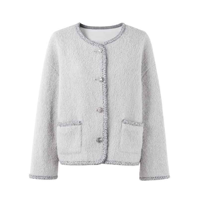 Qiusui Yiren Женская элегантная зимняя куртка в стиле маленького аромата