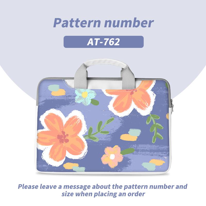 Сумка для ноутбука с цветочным принтом разных размеров 13, 14, 15, 16, 17 дюймов, многоцелевая сумка через плечо для Macbook/HP/Lenovo/Acer/Asus