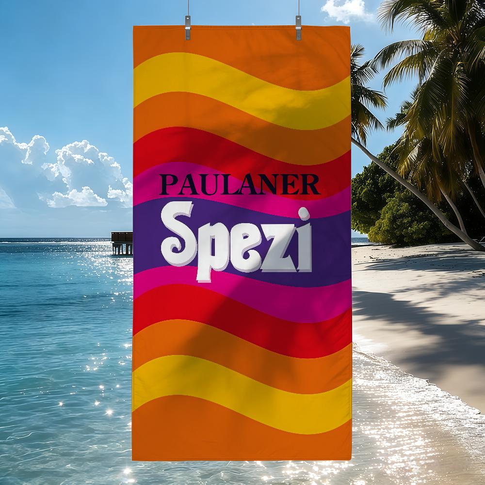 Модное полотенце P-Paulaner S-Spezi Быстросохнущие пляжные полотенца подходят для бассейнов, кемпинга, йоги и спортзала