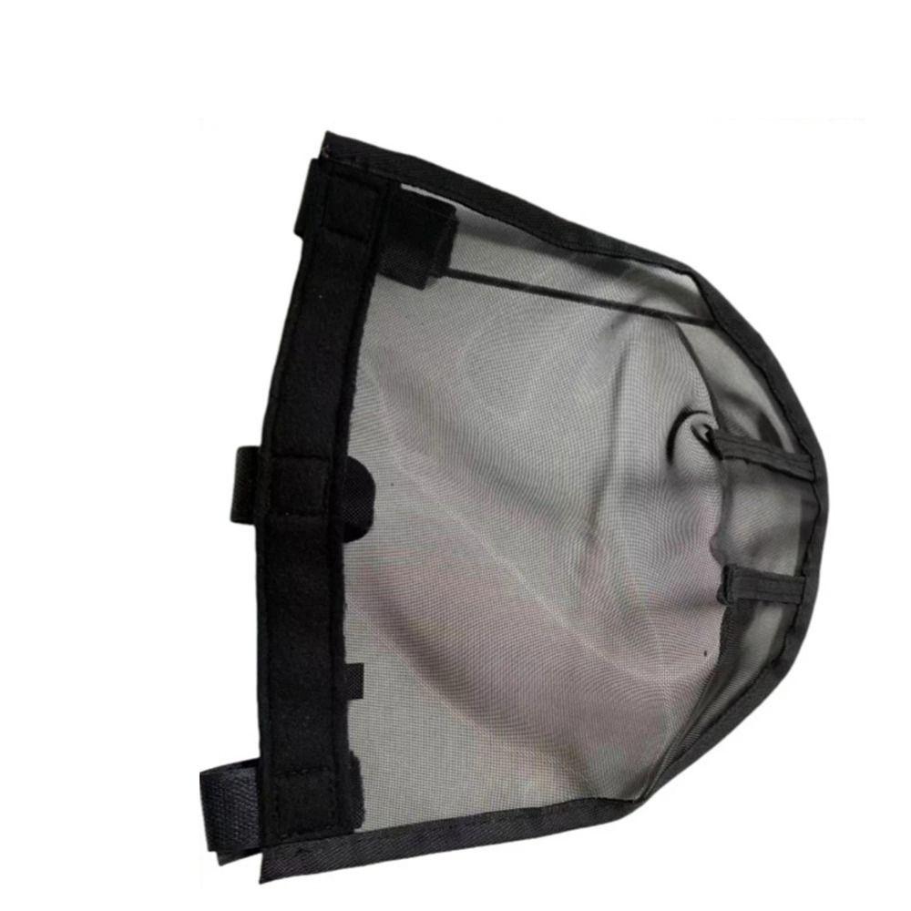 Черная сетчатая маска для носа лошади, дышащая маска для защиты от мух от животных, снаряжение для верховой езды