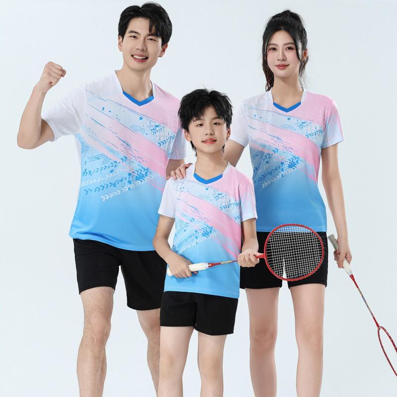 Unisex Breathable Perforated Mesh Sport T-Shirt Badminton Tennis Training Competition Wear