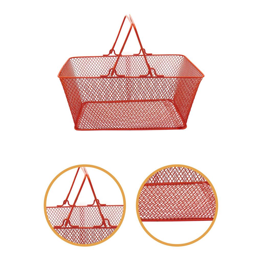 Shopping Basket Sturdy Supermarket Carry Basket for Bar Retail Store Grocery
