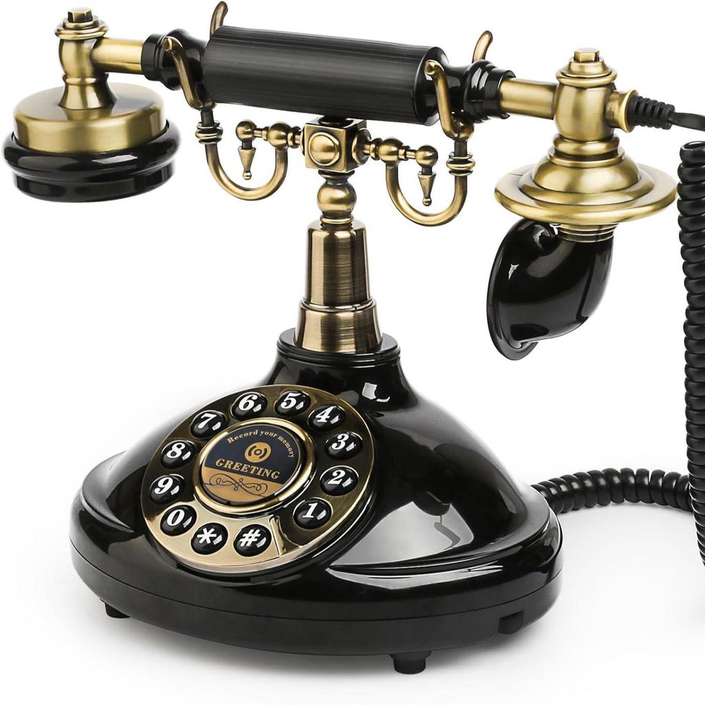 Ретро Отельный Телефон DIY Аудио Книга Гостей для Свадеб - Версия с Антикварными Кнопками