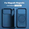 Для Magsafe Жидкий Силикон Мягкий Чехол Для iPhone 17 Pro Max Air 15 16 Plus 13 12 16 Pro Max Беспроводная Зарядка Магнитный Чехол для Телефона