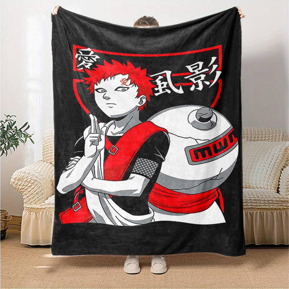 1pc Redhead Robot Soft Flannel All Season Throw for Home, Office, Outdoor UseDurable Comfort Soft Warm Throw for Home