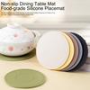 Silicone Trivets for Hot Dishes Thickened Pot Holders Flexible Stripe Placemat Non-Slip Heat Resistant Trivets for Hot Pots Pans