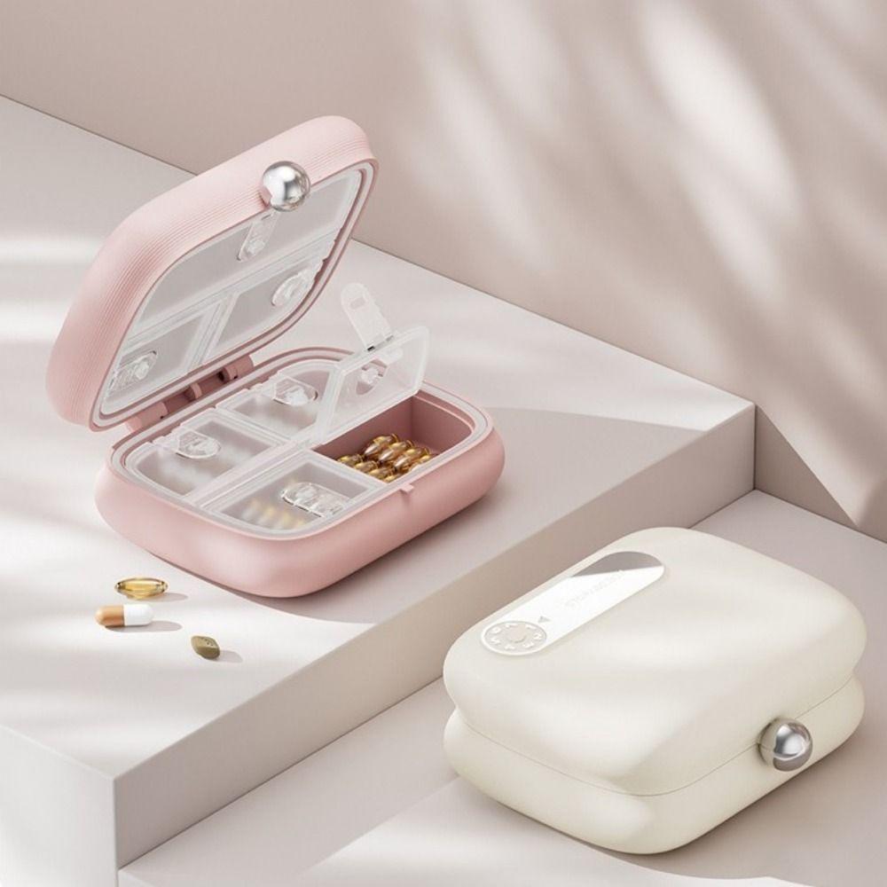 Moisture-Proof 7 Grids Pill Box Sealed Weekly Pill Box Double Layer Pill Organizer  Travel