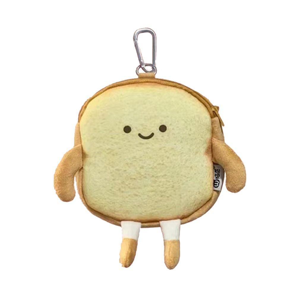 Чехол для школы, канцелярские сумки, мультяшный кошелек для тостов, сумка для монет, симпатичная повседневная сумка-тоут, держатель для карт