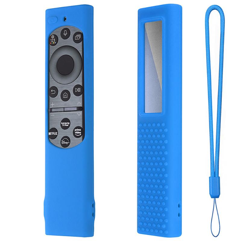 Силиконовый чехол для пульта дистанционного управления для телевизора, защитный чехол со шнурком, совместимый для Samsung Solar Tm-2180e