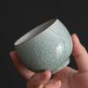 Ru Kiln Ice Flower Glaze Tea Cup Set