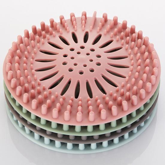 Силиконовая сливная крышка для пола, ловушка для волос, фильтр для раковины, сильная всасывающая пробка для запаха, сливные фильтры для ванной комнаты