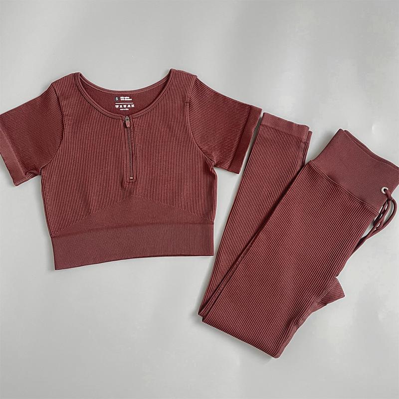 Women's Tracksuit Seamless Yoga Set Workout Sportswear Gym Clothing Fitness Sports Suits