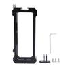 Action Camera Frame with 14 Inch Screw Port Cold Shoe Port Aluminum Alloy Action Camera Cage for