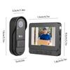 4.3 Inch IPS Screen Wireless Doorbell with Camera Outdoor IP65 Waterproof 1080P Wireless Doorbell
