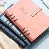 Блокнот на кольцах из мягкой кожи формата А5/В5: Съемный, Не колючий Литературный журнал и Ретро дневник для девочек