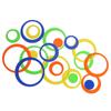 5PCS/Set Removable Home Decor Wall Art Mural Round Decals 3D Circles Wall Stickers