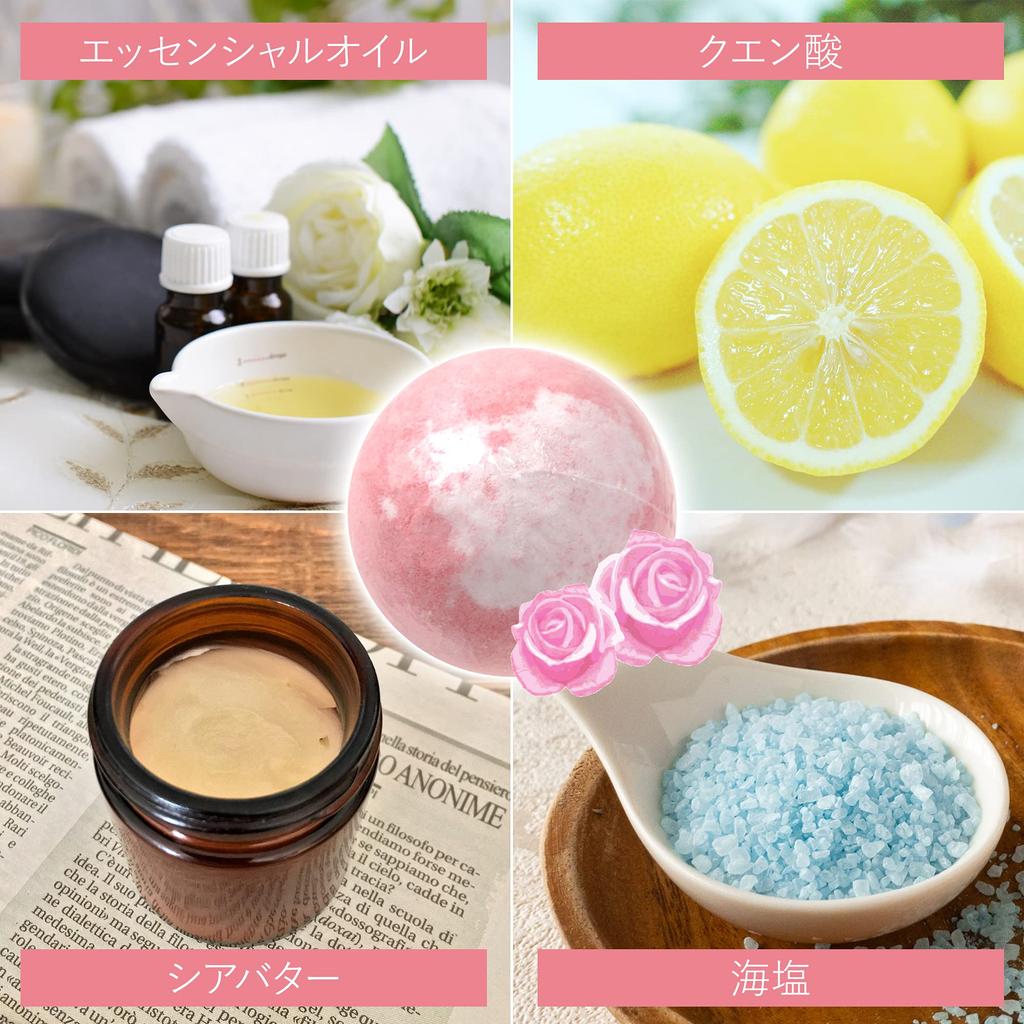 Un Bath Salts Gift Set Bath Flower Present BOX Birthday Wedding Gift Bath Warm Relaxation Mini Rose Soap Flower Women Day Anniversary 60th Birthday