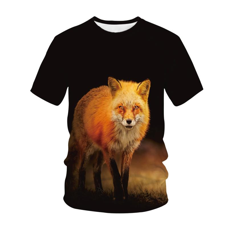 Kawaii Animals Foxes 3D Printed Kids T Shirt Fashion Casual Cartoons T Shirt Boys Girls Детская одежда для девочек