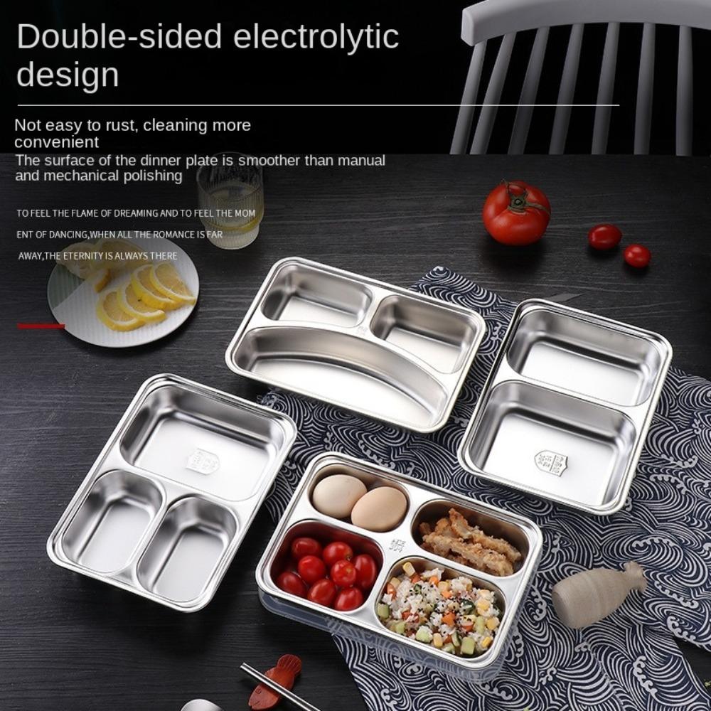 Thickened Fast Food Plate Stackable Lunch Container Tray Rectangular Breakfast Plate  Restaurant