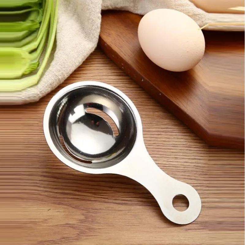 1pc Stainless Steel Egg Separator, Yolk White Divider, Egg Yolk Separator Tool, Kitchen Tool