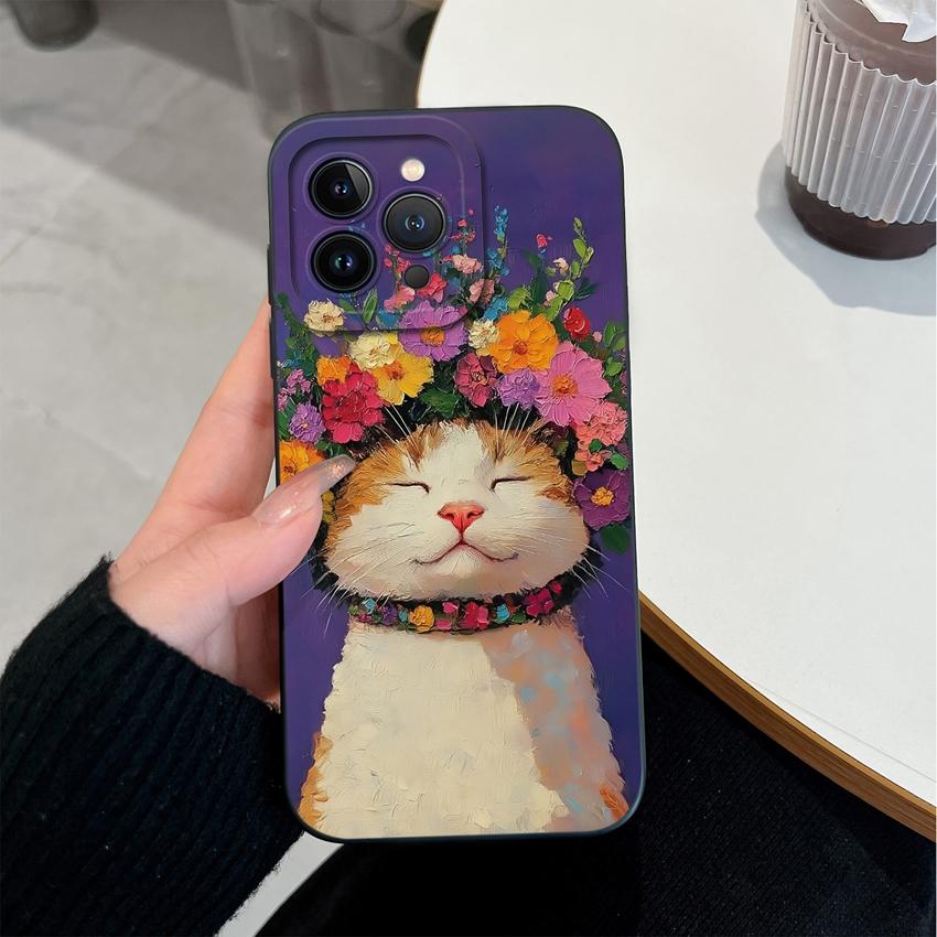 Для iPhone 13 12 11 ProMax Mini 7 8 6 Plus XS Max Чехол для телефона Причудливый кит Мягкий чехол из жидкого силикона для защиты камеры iPhone Новый улучшенный чехол