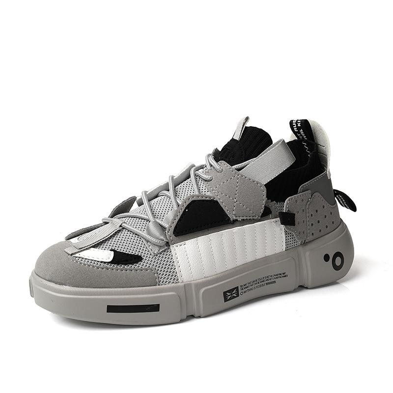 Casual Shoes Women Hick-soled Lightweight Mesh Breathable Running Shoes Anti-slip Wear-resistant Soft Lace-up Sports Shoes Men