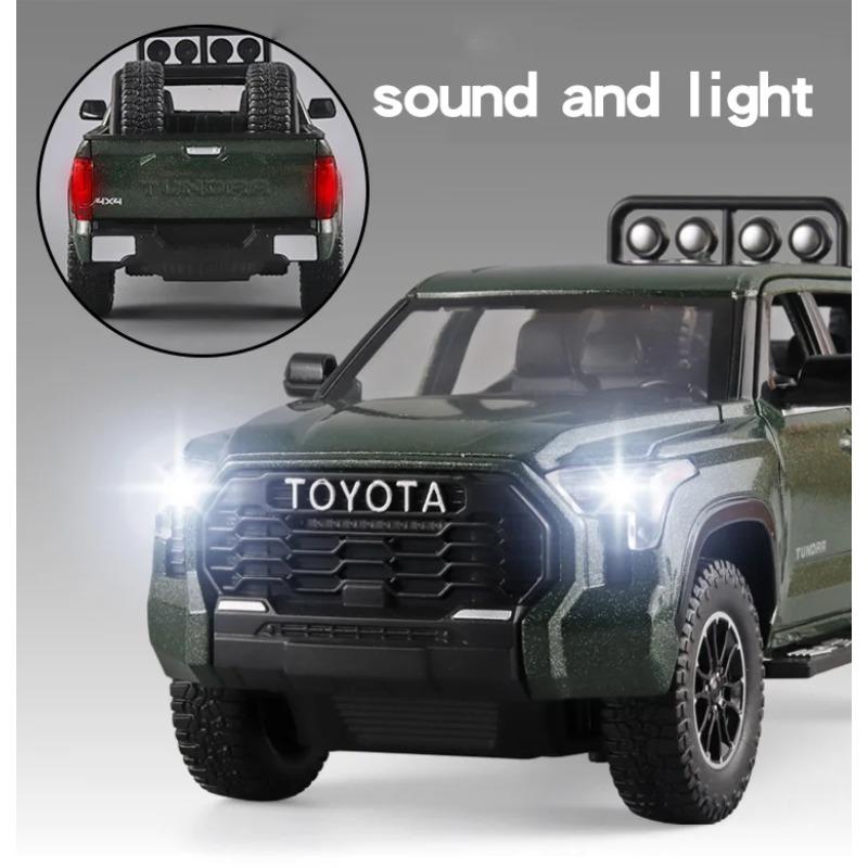 Großes 1/24 Toyota Tundra SUV Modellauto Diecast Miniatur Metallauto Geländewagen Sammlung Sound Licht Kinderspielzeug für Kinder